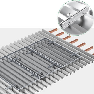 Solar panel mounting bracket metal roof with mini rail